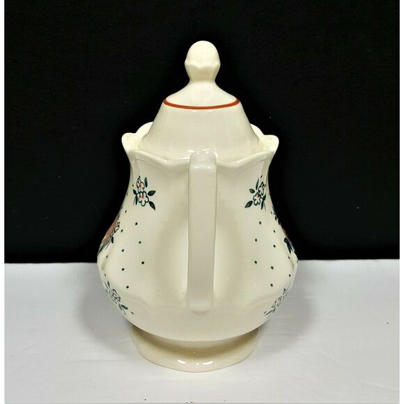 Johnson Bros Monticello Ironstone Sugar Bowl w/ Lid 2 handles England 1983-84 - Picture 2 of 4